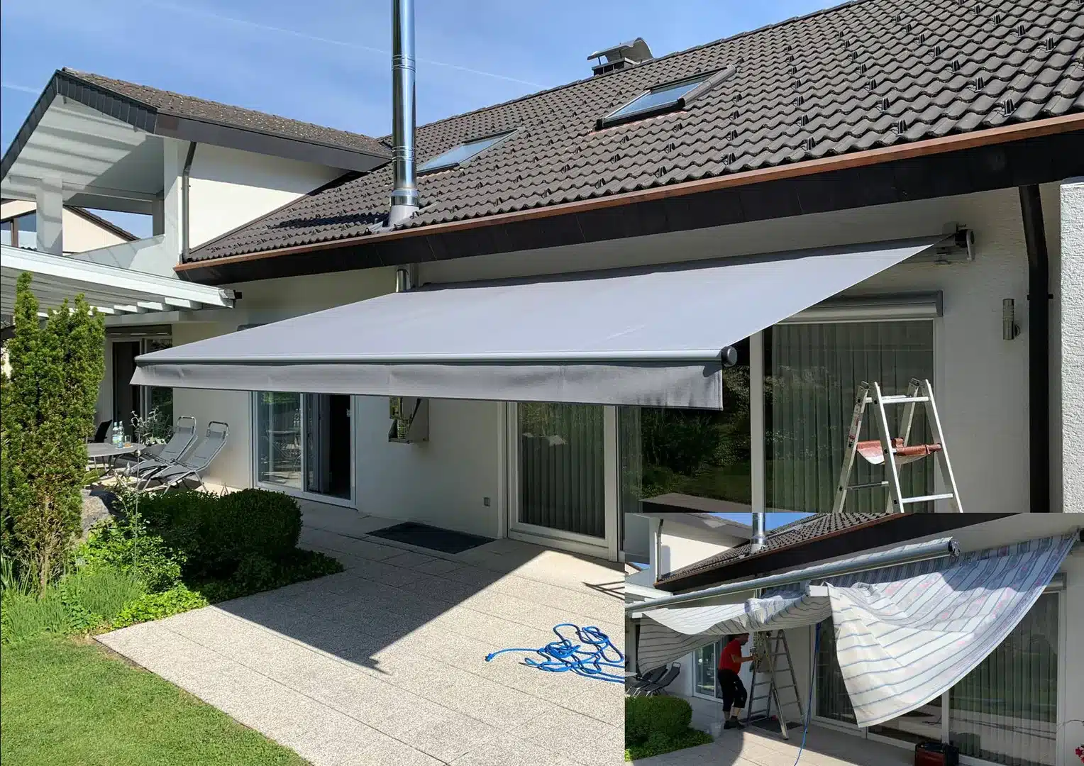 Erneuertes Markisentuch